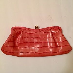 NWT Pink/salmon colored clutch - Banana Republic